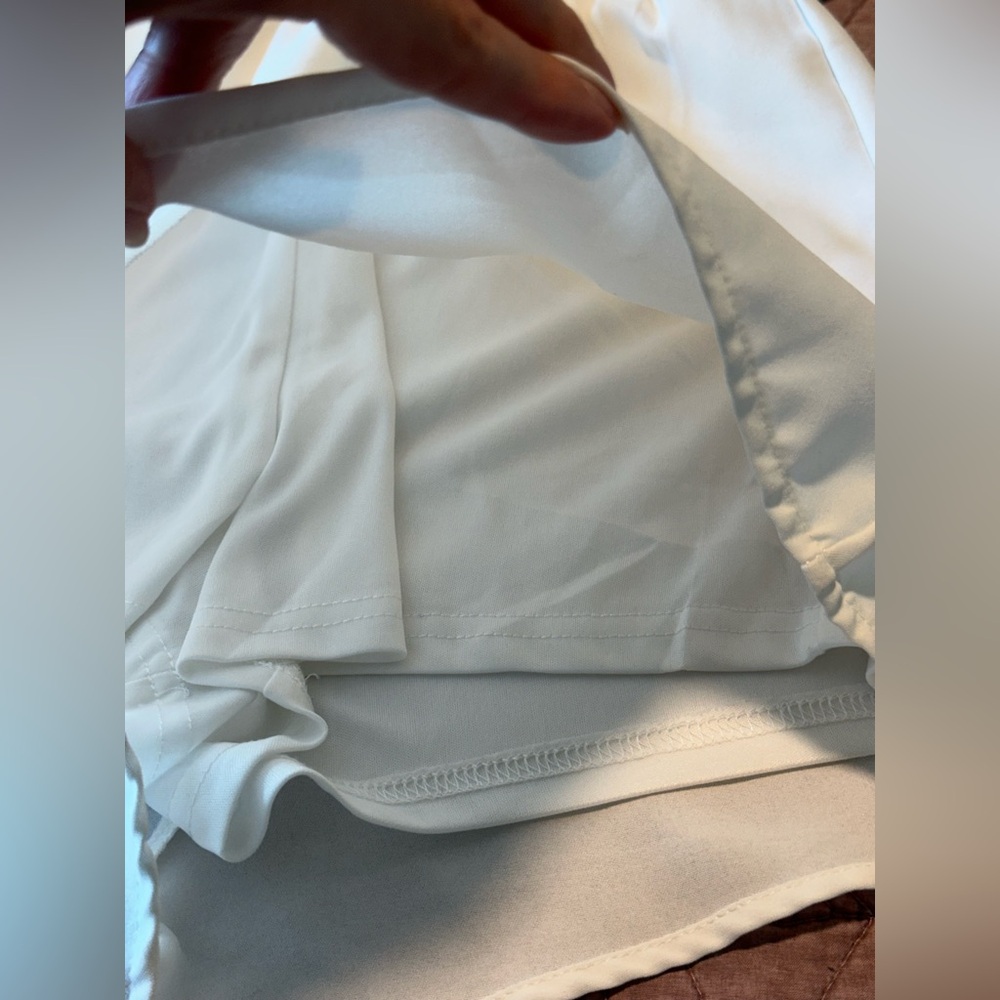 White Romper with Tie Front - Picture 11 of 16